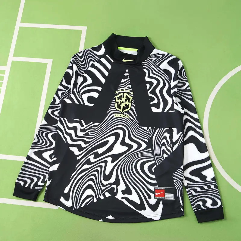 2026 Brazil Hollywood Keeper Long Sleeved Fan Version jersey product gallery