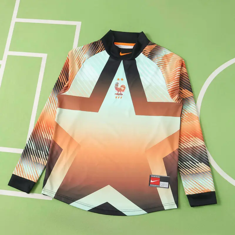 2026 France Hollywood Keeper Long Sleeved Fan Version Jersey Photos gallery