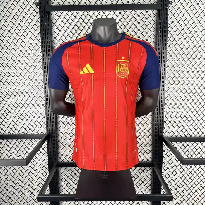 2627 Spain Home Player Edition Jersey Photos gallery