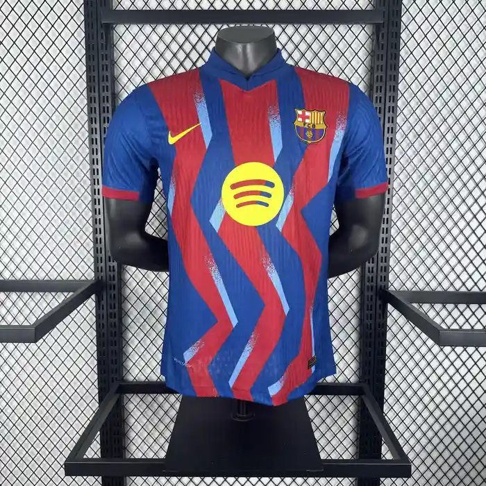 2627 Barcelona Three Guests Player Edition Jersey Photos gallery